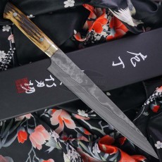 Sujihiki Couteau Japonais Takeshi Saji VG10, bull bone HA4611 24cm