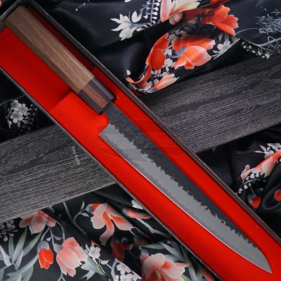 Japanilainen viipalointiveitsi Sujihiki Ittetsu Hokiyama Hamono IWH-210 24cm