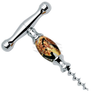 Coltello da cameriere Farfalli Cavatappi Doge in vetro di Murano 0210.DG