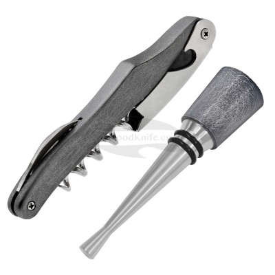Farfalli Dolphin Metallum Corkscrew and Stopper Set 610.01