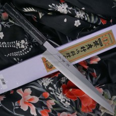 Coltello da cucina giapponese Yanagiba Sakai Takayuki Nanairo 8A, Ebano 14517 24cm