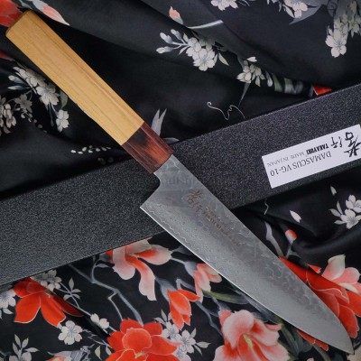 Gyuto Japanese kitchen knife Sakai Takayuki VG10 Damascus 7475 21cm