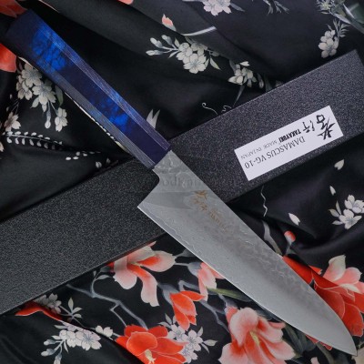 Gyuto Japanese kitchen knife Sakai Takayuki Nanairo Blue 14590 21cm