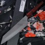 Japanilainen kokkiveitsi Gyuto Sakai Takayuki Kengata Nanairo Viinin punainen 14607 19cm