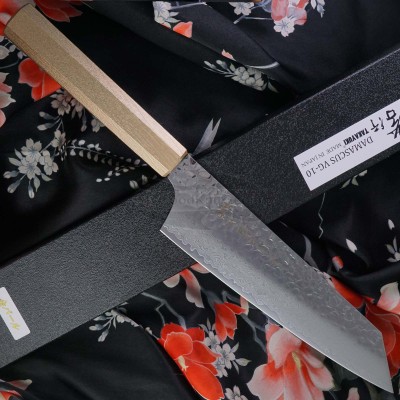 Gyuto Japanese kitchen knife Sakai Takayuki Kengata Nanairo Pearl Gold 14596 19cm