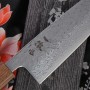 Santoku Japanese kitchen knife Ittetsu Hokiyama OEM Ginsan IWH-404 16.5cm