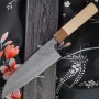 Santoku Japanese kitchen knife Ittetsu Hokiyama OEM Ginsan IWH-404 16.5cm