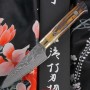 Японский кухонный нож Петти Takeshi Saji VG10 damascus, bull bone HA4601 9см