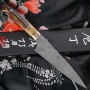 Японский кухонный нож Петти Takeshi Saji VG10 damascus, bull bone HA4603 15см