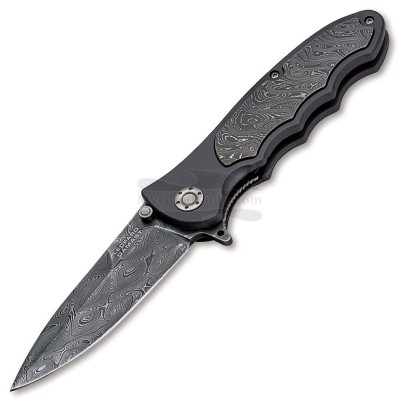 Couteau pliant Böker Leopard-Damascus III Collection 110237DAM 9.7cm