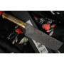 Nakiri Japanese kitchen knife Takeshi Saji VG10, bull bone HA4605 17cm - 1
