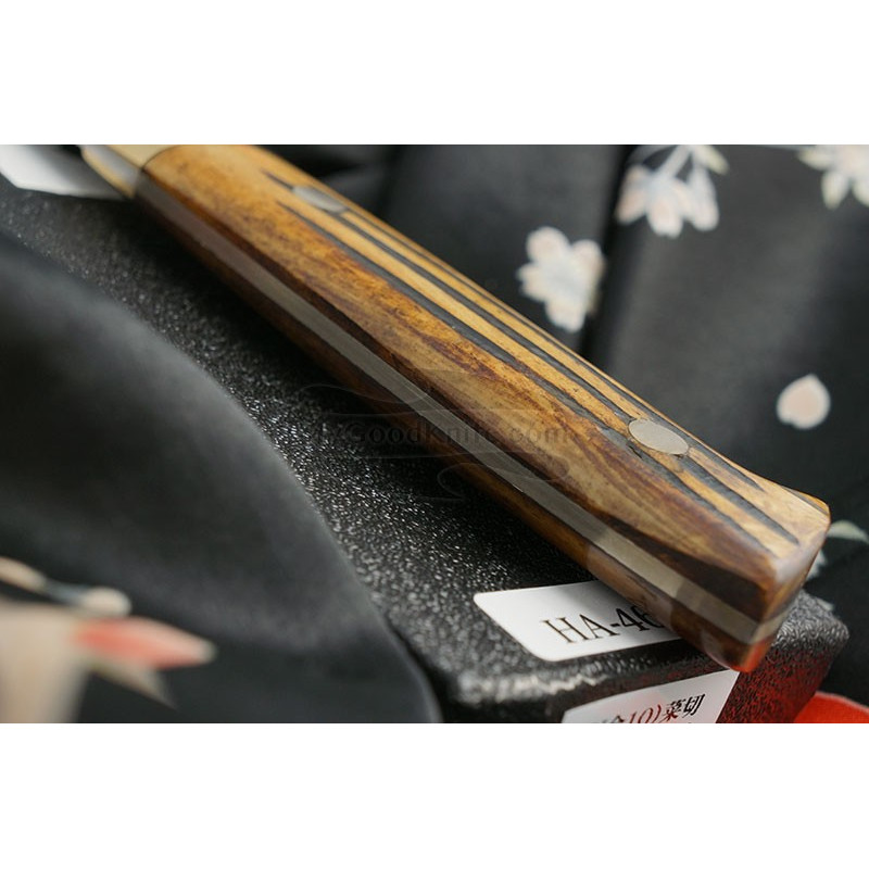 Couteau japonais nakiri - TAKESHI SAJI - Inox VG-10 Damas - Coloré
