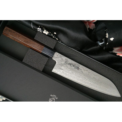 Santoku Japanese kitchen knife Ryusen Hamono Bonten Unryu BU307 17.5cm - 1