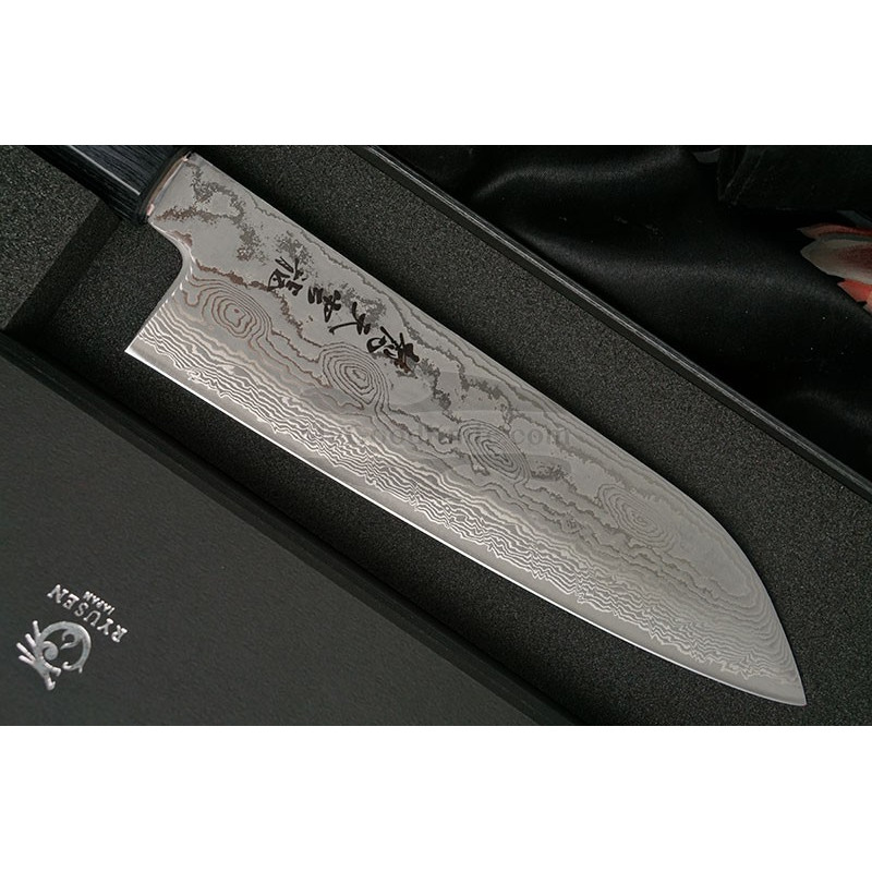 Santoku Japanese kitchen knife Ryusen Hamono Prever PV-103 17cm