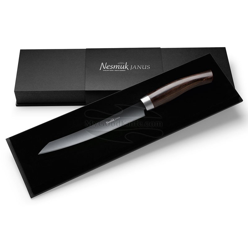 Slicing kitchen knife Nesmuk JANUS Grenadilla 16cm for sale MyGoodKnife