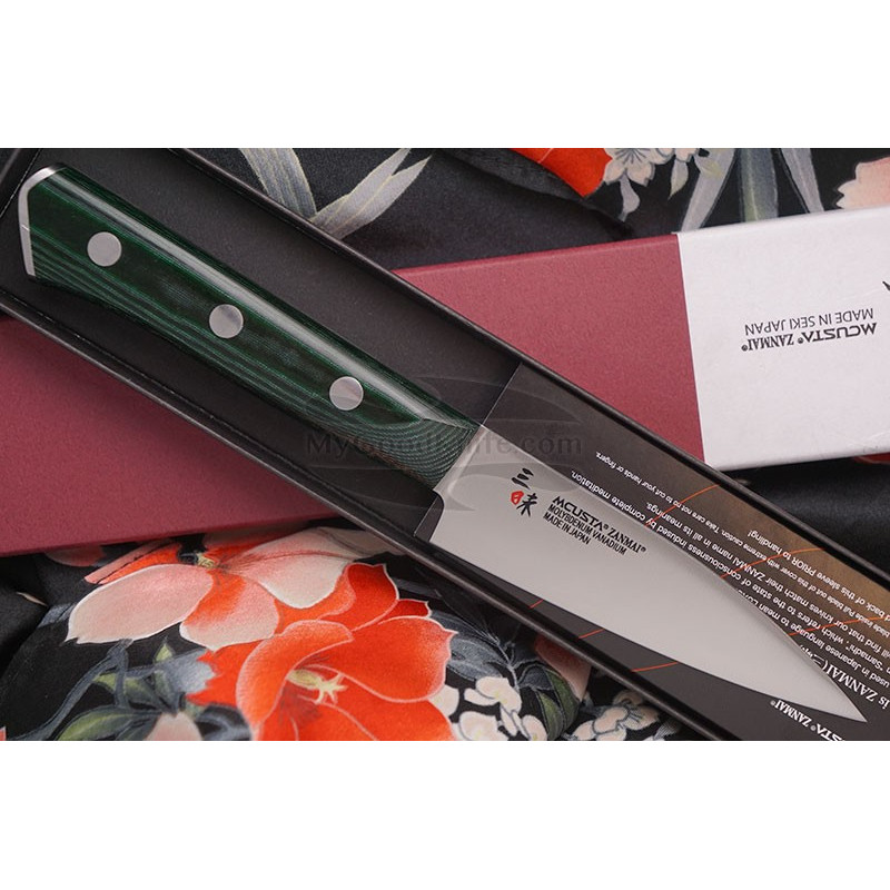 Овощной кухонный нож Mcusta Forest HBG-6000M 9см - 1