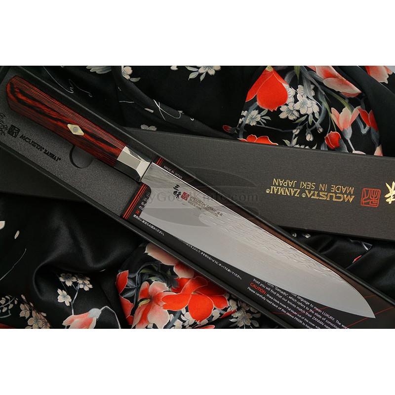 Японский кухонный нож Гьюто Mcusta Supreme Ripple Damascus TZ2-4003DR 21см - 1