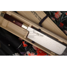 Nakiri Japanese kitchen knife Mcusta Coreless Aranami ZUA-1008C 16.5cm - 1