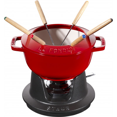 Staub Round Fondue set 18 cm, cherry 40511-974-0 - 1