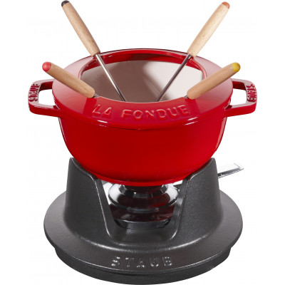 Staub Round Fondue set 16 cm, cherry 40511-973-0 - 1