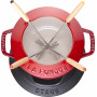 Staub Round Fondue set 16 cm, cherry 40511-973-0 - 2