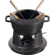 Staub Round Fondue set 16 cm, black 40511-970-0 - 1