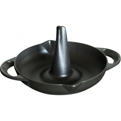 Baking dish Staub Cast Iron Vertical Chicken Roaster 24 cm, Black  40506-339-0 - 1