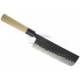 Nakiri Japanese kitchen knife Tojiro VG10 Hammered F-1113 17cm - 1