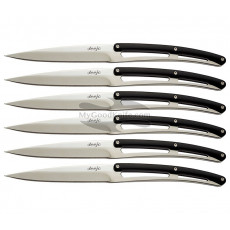 Steak knife Deejo Set of 6 Bistro 2AP001 11cm