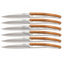 Steak knife Deejo Set of 6, olive 2AB001 11cm - 1