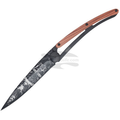Folding knife Deejo Tattoo Black Wilderness 1GB117 9.5cm - 1