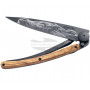 Folding knife Deejo Tattoo Black Warmblood 1GB140 9.5cm - 5