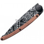 Folding knife Deejo Tattoo Black Polynesian 1GB139 9.5cm - 5