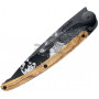 Folding knife Deejo Tattoo Black Howling 1GB135 9.5cm - 2