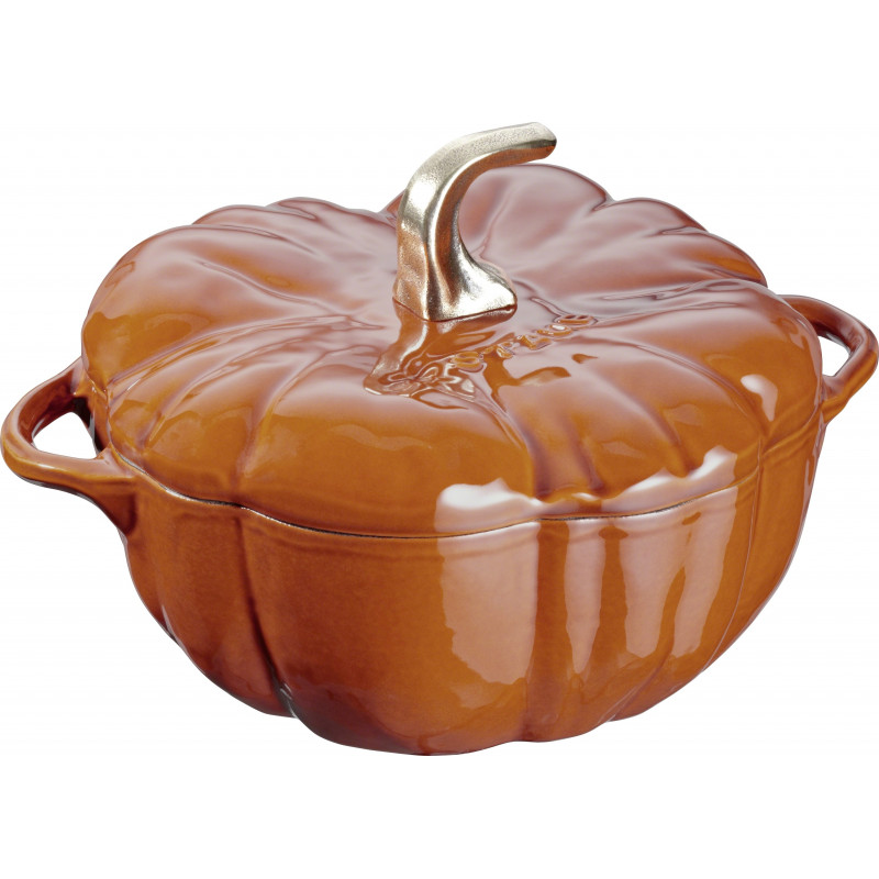 pumpkin enamel cast iron 25cm cookware