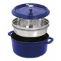 Staub Round Cocotte with steamer 26 cm, Dark blue  40510-604-0 - 2