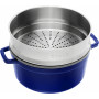 Staub Round Cocotte with steamer 26 cm, Dark blue  40510-604-0 - 3