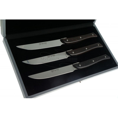 Steak knife Miguel Nieto Set of 3 Lunch Ebony 100001E 11cm - 1