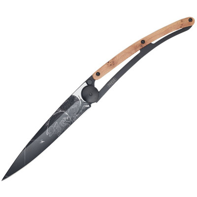 Folding knife Deejo Black Trout 1GB121 9.5cm - 1