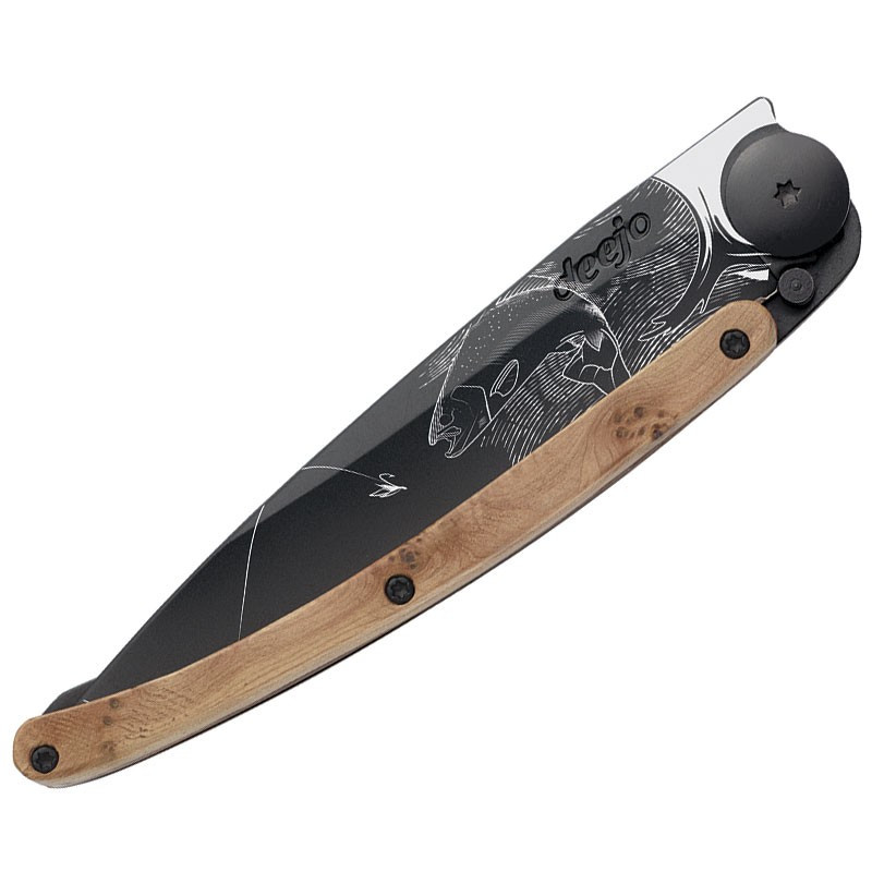 Folding knife Deejo Black Trout 1GB121 9.5cm for sale MyGoodKnife