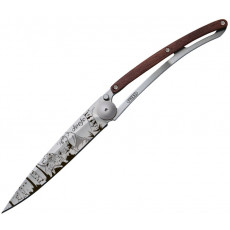 Folding knife Deejo Tattoo Hunting day 1CB037 9.5cm