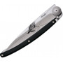 Folding knife Deejo Tattoo Silver Wilkinson 1CB036 9.5cm - 5