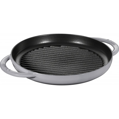 Sartén Staub Cast Iron Grill pan round 26 cm, Graphite grey  40509-522-0 - 1