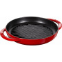 Pan Staub Cast Iron Grill round 22 cm, Cherry  40511-524-0 - 1