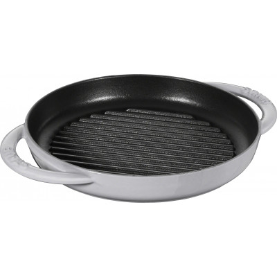 Sartén Staub Cast Iron Grill pan round 22 cm, Graphite grey  40511-781-0 - 1