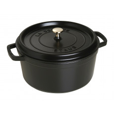 Staub Round Cocotte 28 cm, Black  40500-281-0 - 1