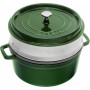 Staub Round Cocotte with steamer 26 cm, Basil  40510-603-0 - 2