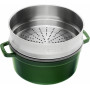 Staub Round Cocotte with steamer 26 cm, Basil  40510-603-0 - 3