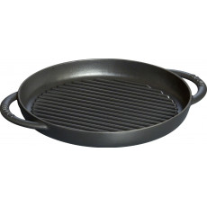 Pan Staub Cast Iron Grill round 26 cm, Black 40509-377-0 - 1