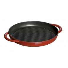 Sartén Staub Cast Iron Grill pan round 26 cm, Cherry 40510-309-0